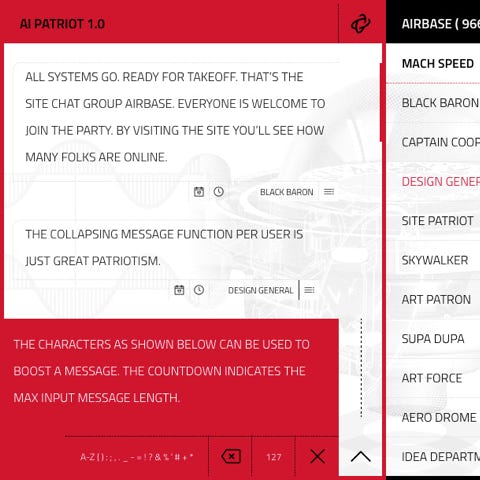 Website Chat: AI PATRIOT 1.0 / Sitechat On Air Application