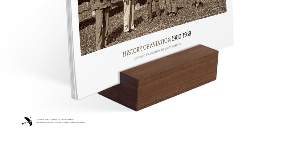 Graphic Design: HISTORY OF AVIATION / Desk calendar Calendar: HISTORY OF AVIATION / Desk calendar