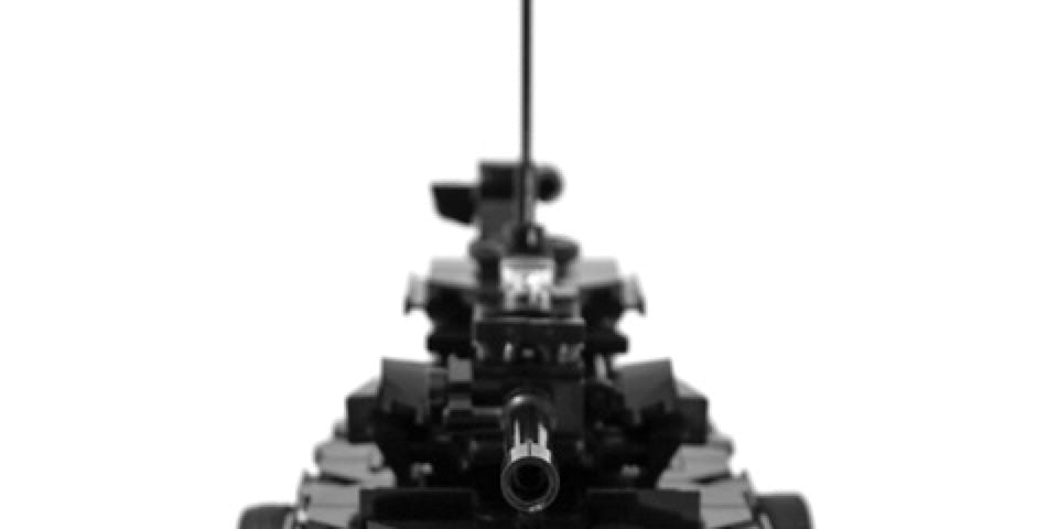Legomoc: BLACK TREX T-75 / Armed military battle tank rollpanzer