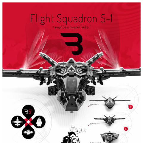Lego Moc Poster: FLIGHT SQUADRON S-1 / Flight Control Leadership