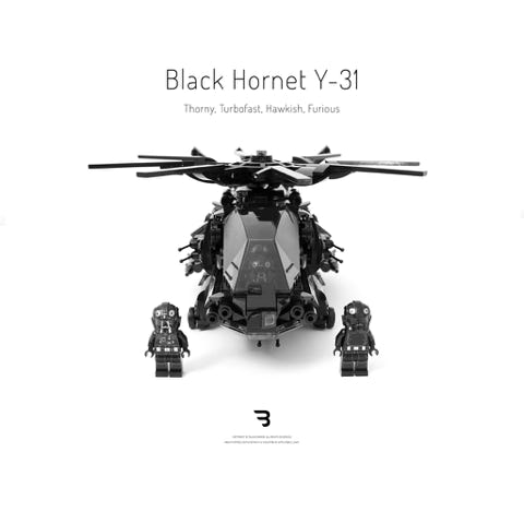 Legomoc: BLACK HORNET Y-31 / Military helicopter aircraft design