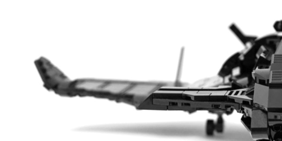 Legomoc: BLACK STREAM Y-67 / Turboprop military bomber aircraft