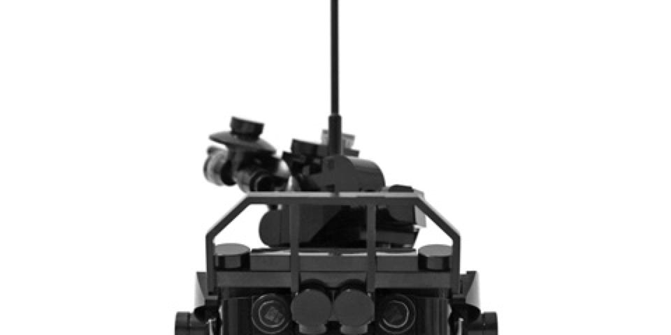 Legomoc: BLACK TRACK T-76 / Armed military combat vehicle