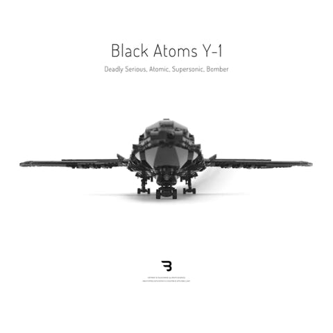 Legomoc: BLACK ATOMS Y-1 / Black Birds atomic bomber aircraft Legomoc: BLACK ATOMS Y-1 / Military supersonic atomic bomber