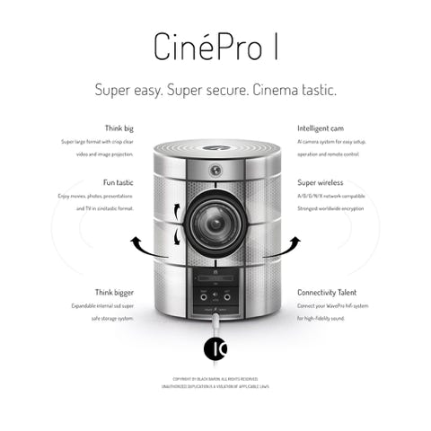 Video: IO CinéPro I / Secure wlan video projection system Video: IO CinéPro I / Large format wireless cinema projector