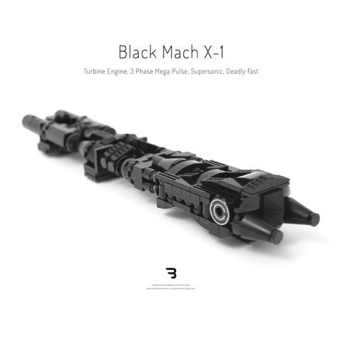Legomoc: BLACK MACH X-1 / Aircraft supersonic speed engine
