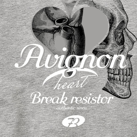 T-Shirt: AVIGNON ( Heart Break Resistor ) / Fashion style design