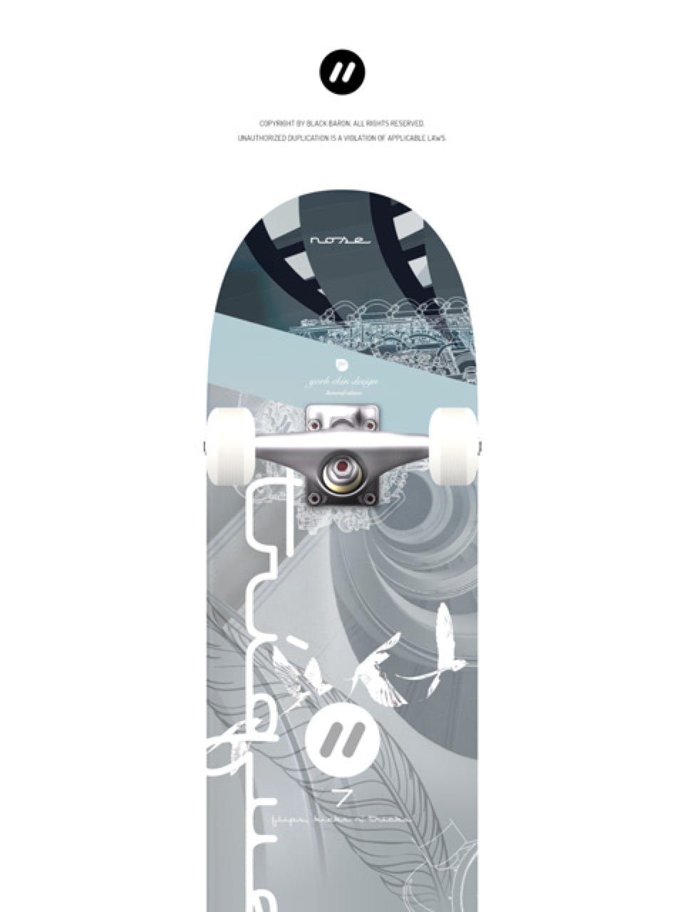 Skateboard: 7" TRIQUEE 65 / Airtricks street culture