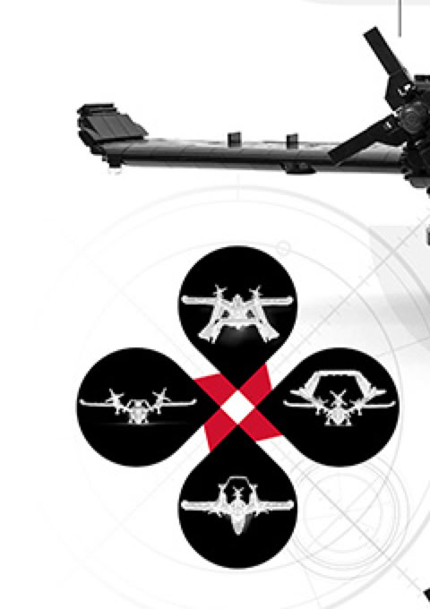 Lego Moc Poster: BLACK ORCAN Y-2 / Military water bomber