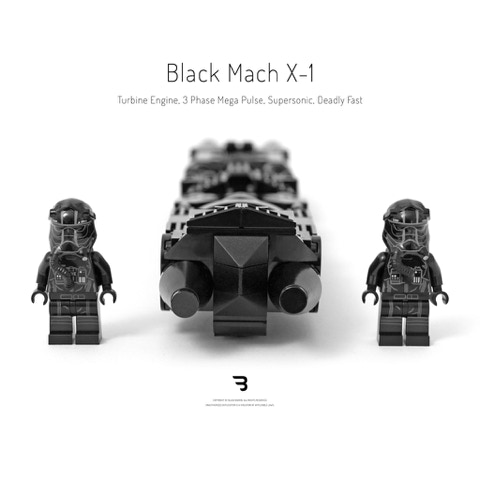 Legomoc: BLACK MACH X-1 / Aircraft supersonic speed engine