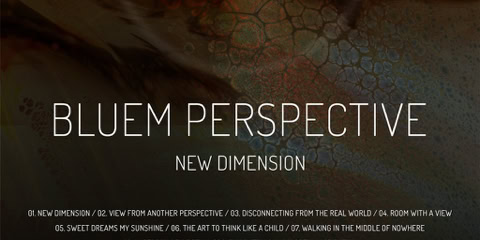 CD Cover: BLUEM PERSPECTIVE ( NEW DIMENSION ) / Music album