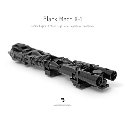 Legomoc: BLACK MACH X-1 / Aircraft supersonic speed engine