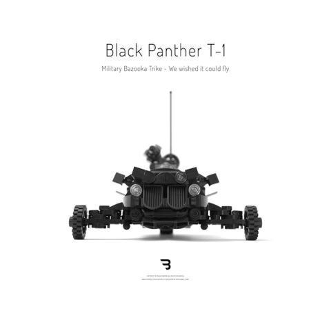 Legomoc: BLACK PANTHER T-1 / Military reconnaissance combat trike