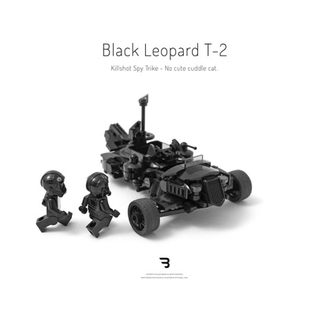 Legomoc: BLACK LEOPARD T-2 / Military reconnaissance trike