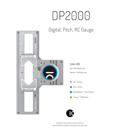 RC Pitch Gauge: DP2000 / High tech RC pitch gauge for RC helicopters