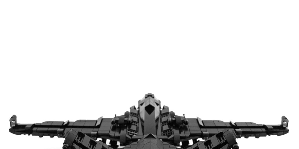 Legomoc: BLACK EAGLE Y-72 / Fighter jet military combat aircraft