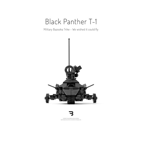 Legomoc: BLACK PANTHER T-1 / Military reconnaissance combat trike