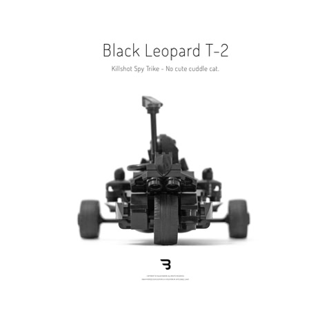 Legomoc: BLACK LEOPARD T-2 / Military reconnaissance trike