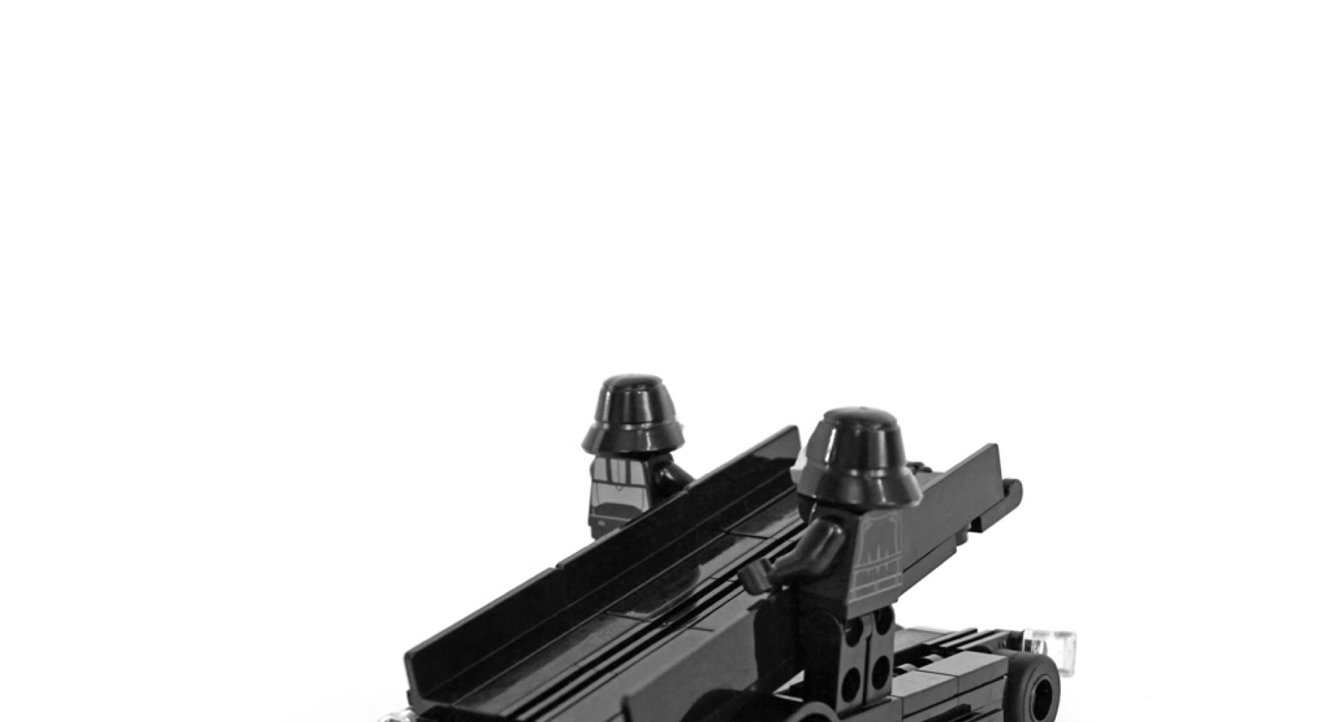 Legomoc: BLACK TROOP T-500 / Cargo supply military truck