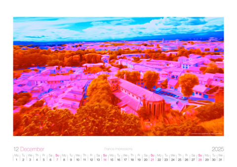Calendar: FRANCE IMPRESSIONS / December