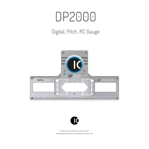 RC Pitch Gauge: DP2000 / High tech RC pitch gauge for RC helicopters