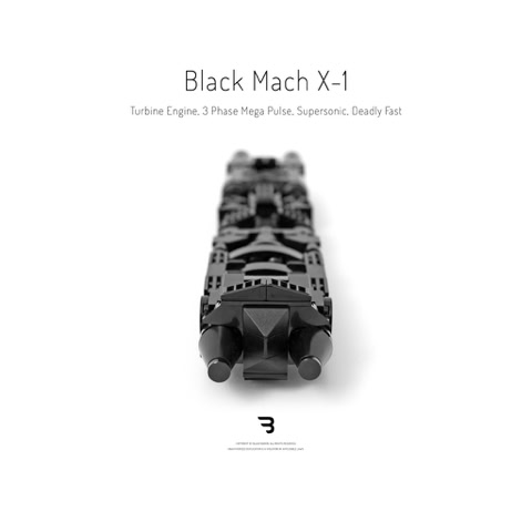 Legomoc: BLACK MACH X-1 / Aircraft supersonic speed engine