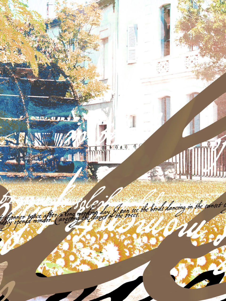 Artwork: TYPOGRAPHIQUE ( LA FONTAINE ) / Fine art print 53x73