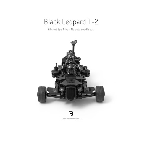Legomoc: BLACK LEOPARD T-2 / Military reconnaissance trike