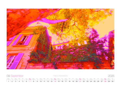 Calendar: FRANCE IMPRESSIONS / September