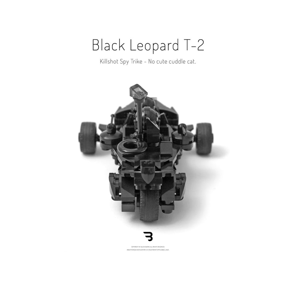 Legomoc: BLACK LEOPARD T-2 / Military spy combat trike