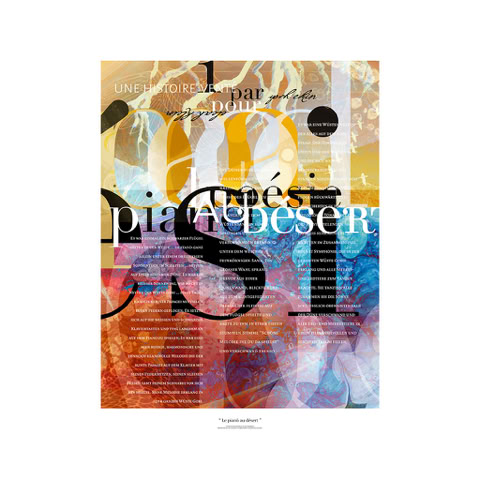 Artwork: LE PIANO AU DÉSERT / Fine art print 53x73