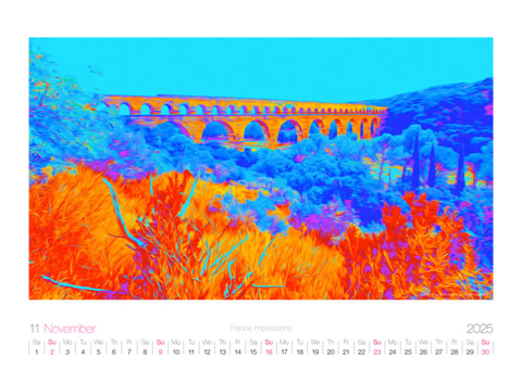 Calendar: FRANCE IMPRESSIONS / November
