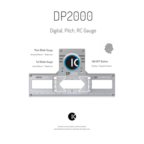 RC Pitch Gauge: DP2000 / High tech RC pitch gauge for RC helicopters