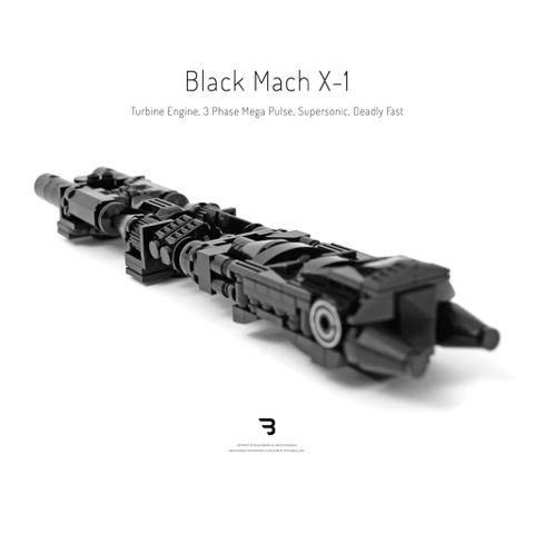 Legomoc: BLACK MACH X-1 / Aircraft supersonic speed engine