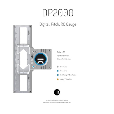 RC Pitch Gauge: DP2000 / High tech RC pitch gauge for RC helicopters